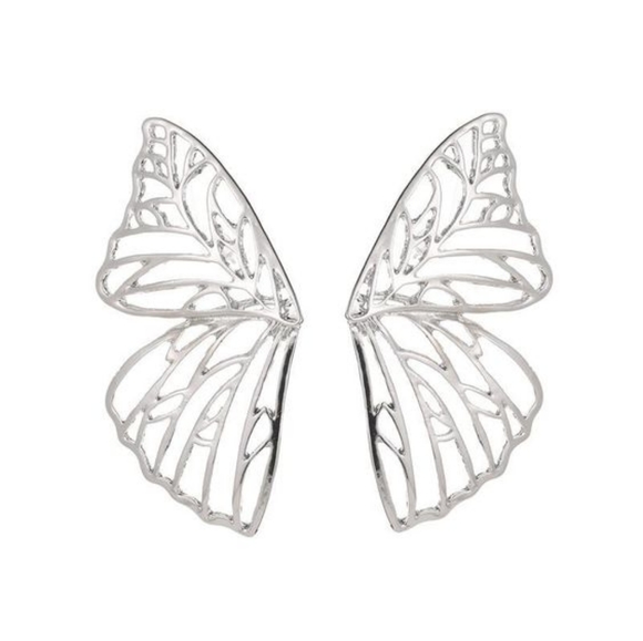 Winged Stencil Earrings - Picture 1 of 3